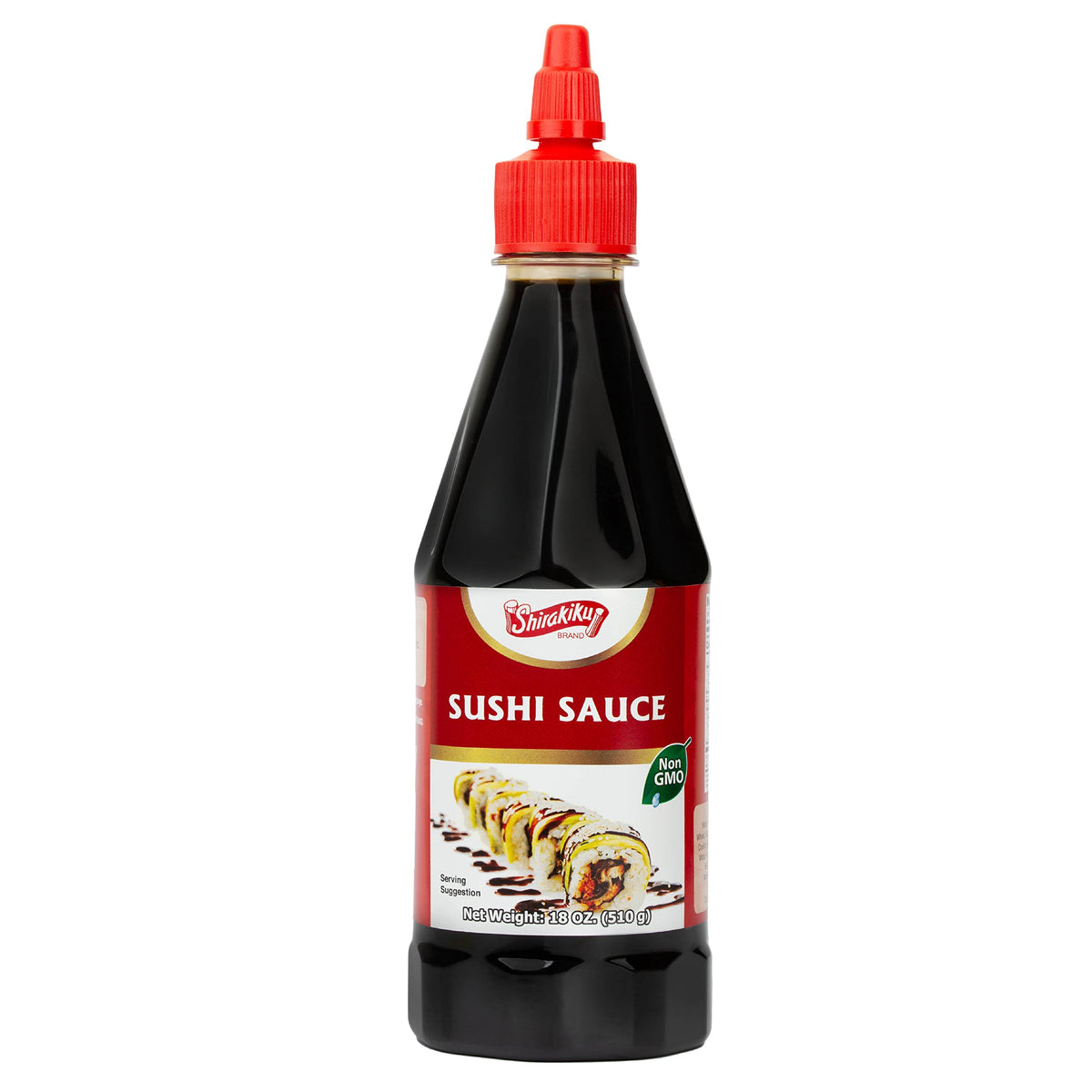 Shirakiku sushi sauce bottle pour for a rich sushi glaze