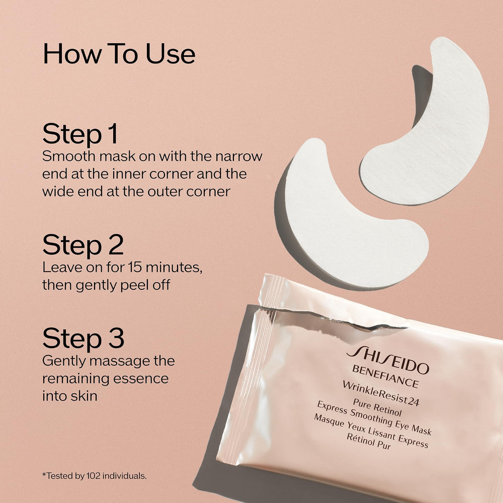 Essence from mask absorbs, leaving hydrated, refreshed eye contour