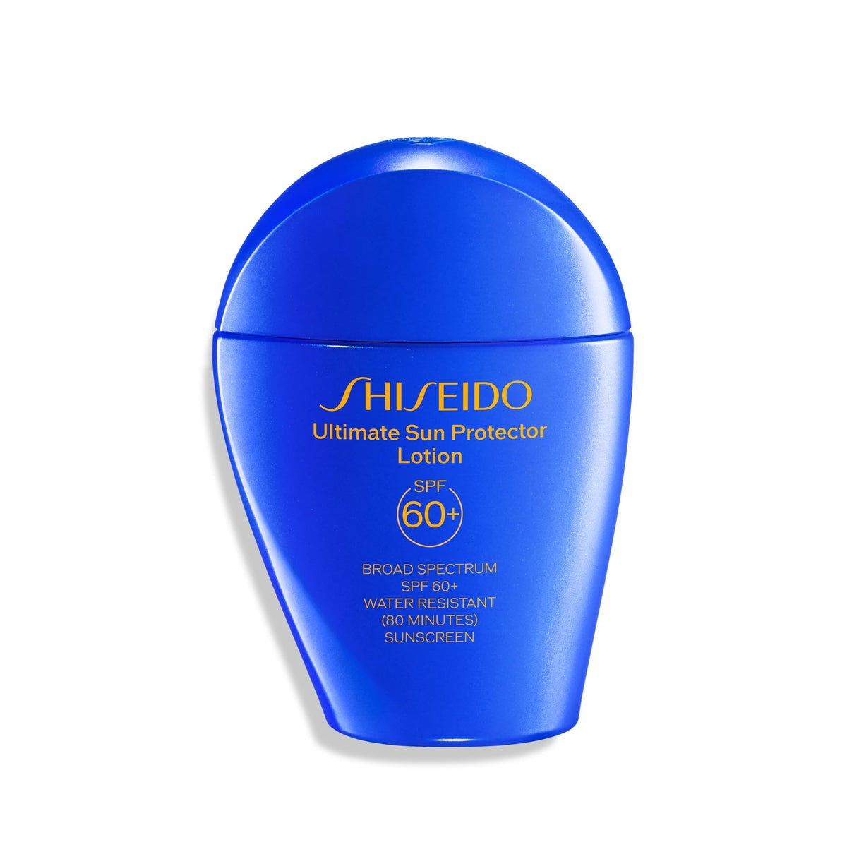 Shiseido Ultimate Sun Protector Lotion bottle showing invisible SPF 60+ protection