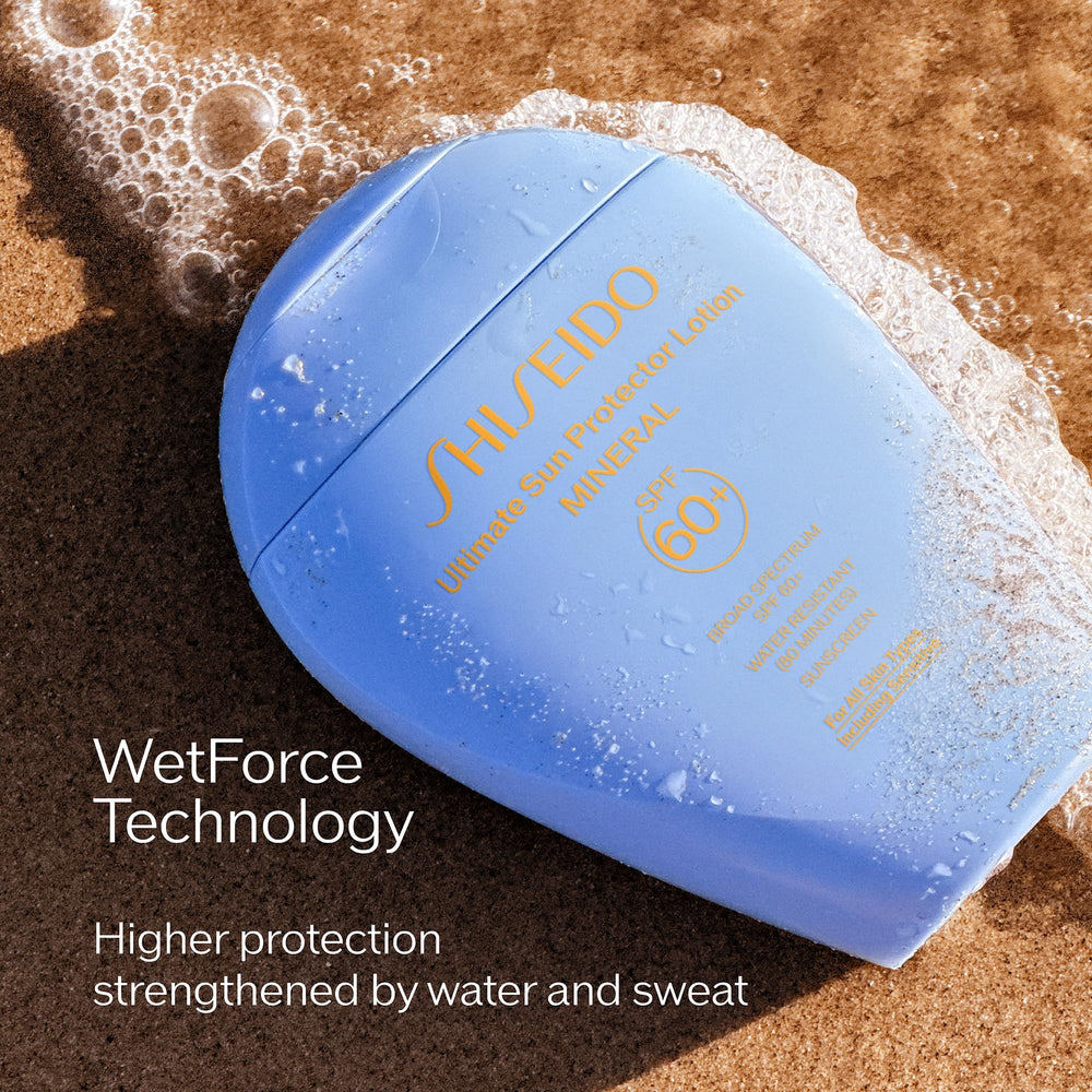 Shiseido sunscreen for face and body during sun exposure