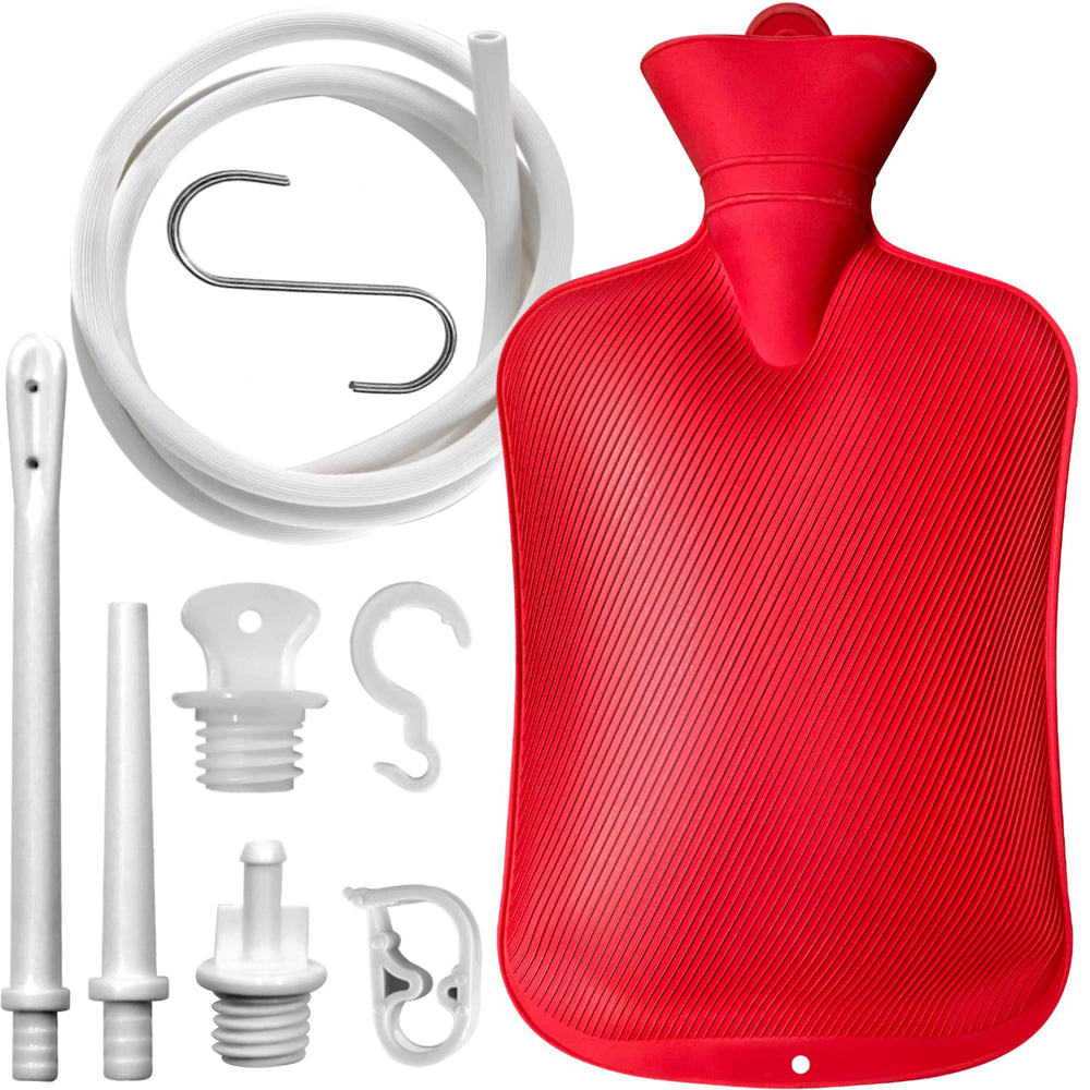 Shishuyu 2L enema bag kit shown for at-home cleansing