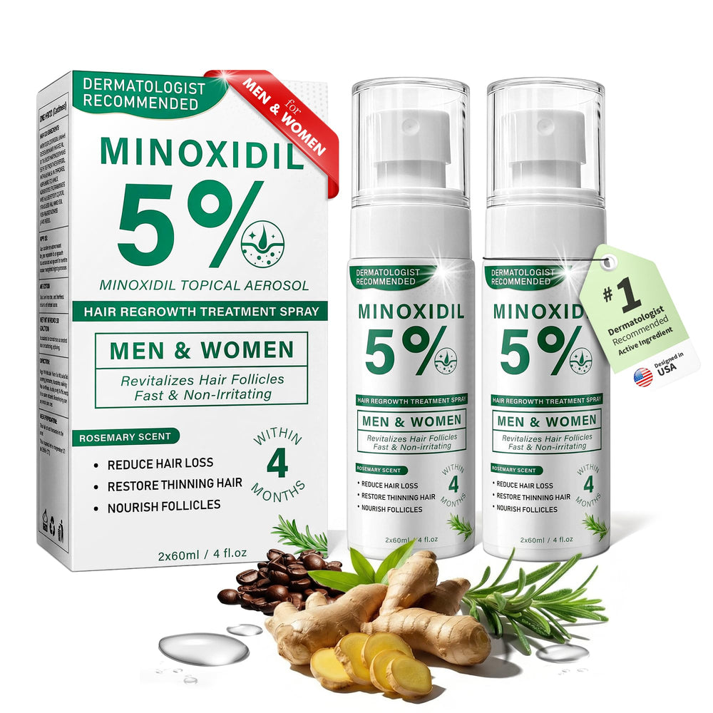 SHIUMORE Minoxidil bottle viewed front, for daily use to support fuller-looking hair