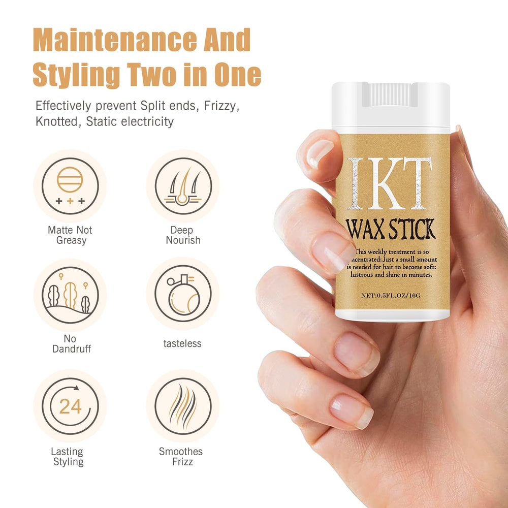 Shiyalan Hair Wax Stick soft shine for natural, supple finish.