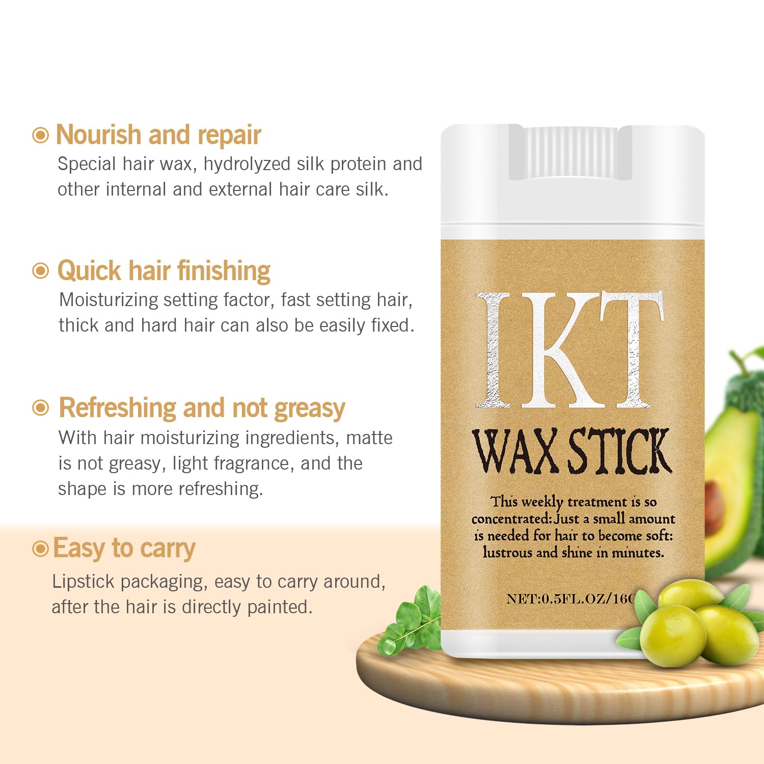 Shiyalan Hair Wax Stick for women enables quick shaping and control.