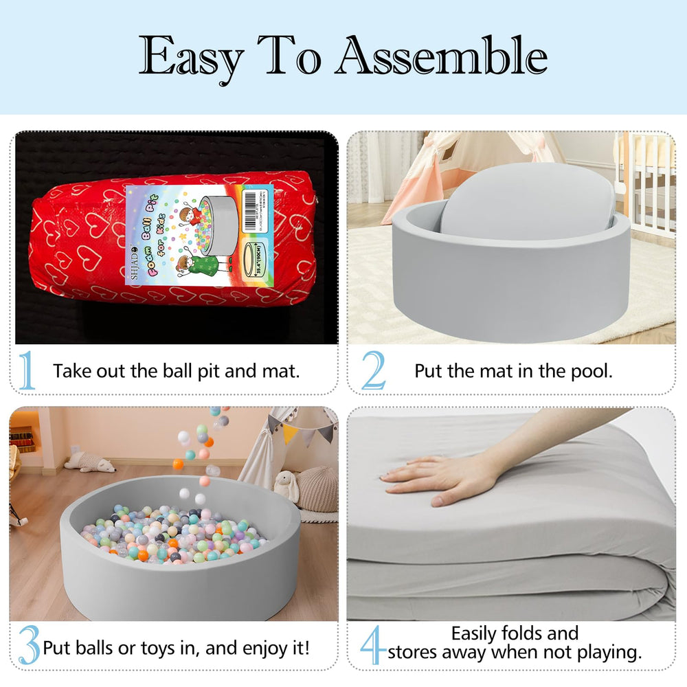 SHJADE inner foam cushions provide soft, comfortable play space