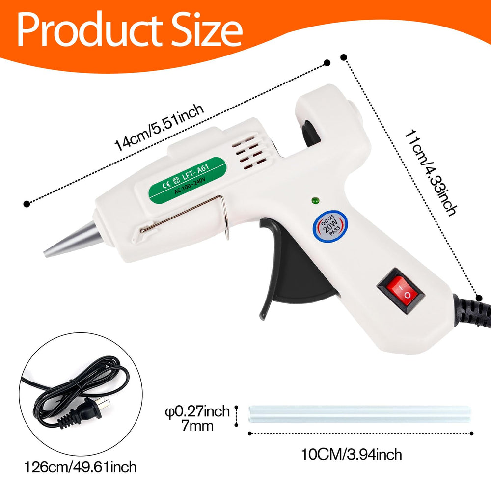 SHJADE folding-stand keeps the glue gun safely upright during use.