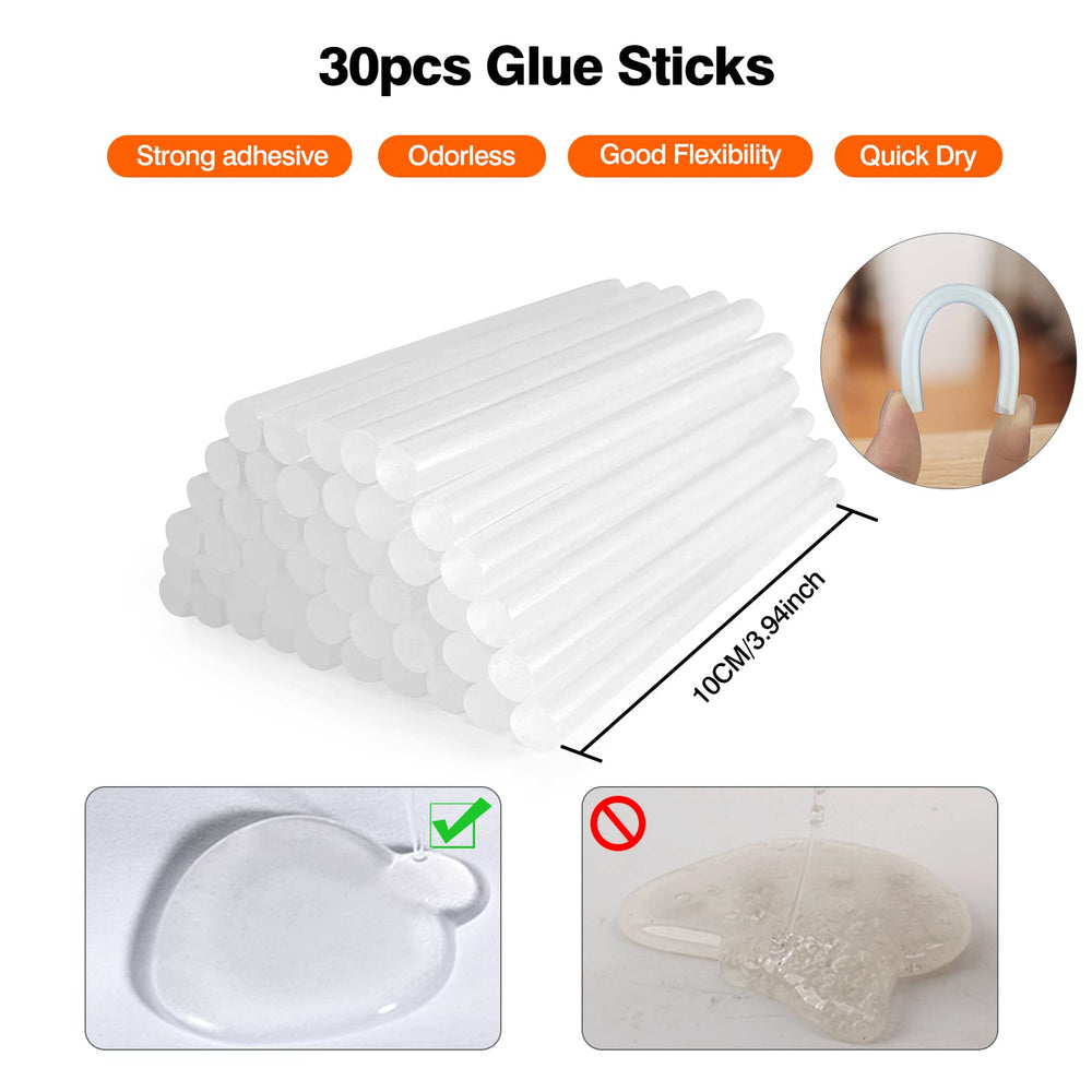 SHJADE on-off switch enhances safe operation when using the glue gun.