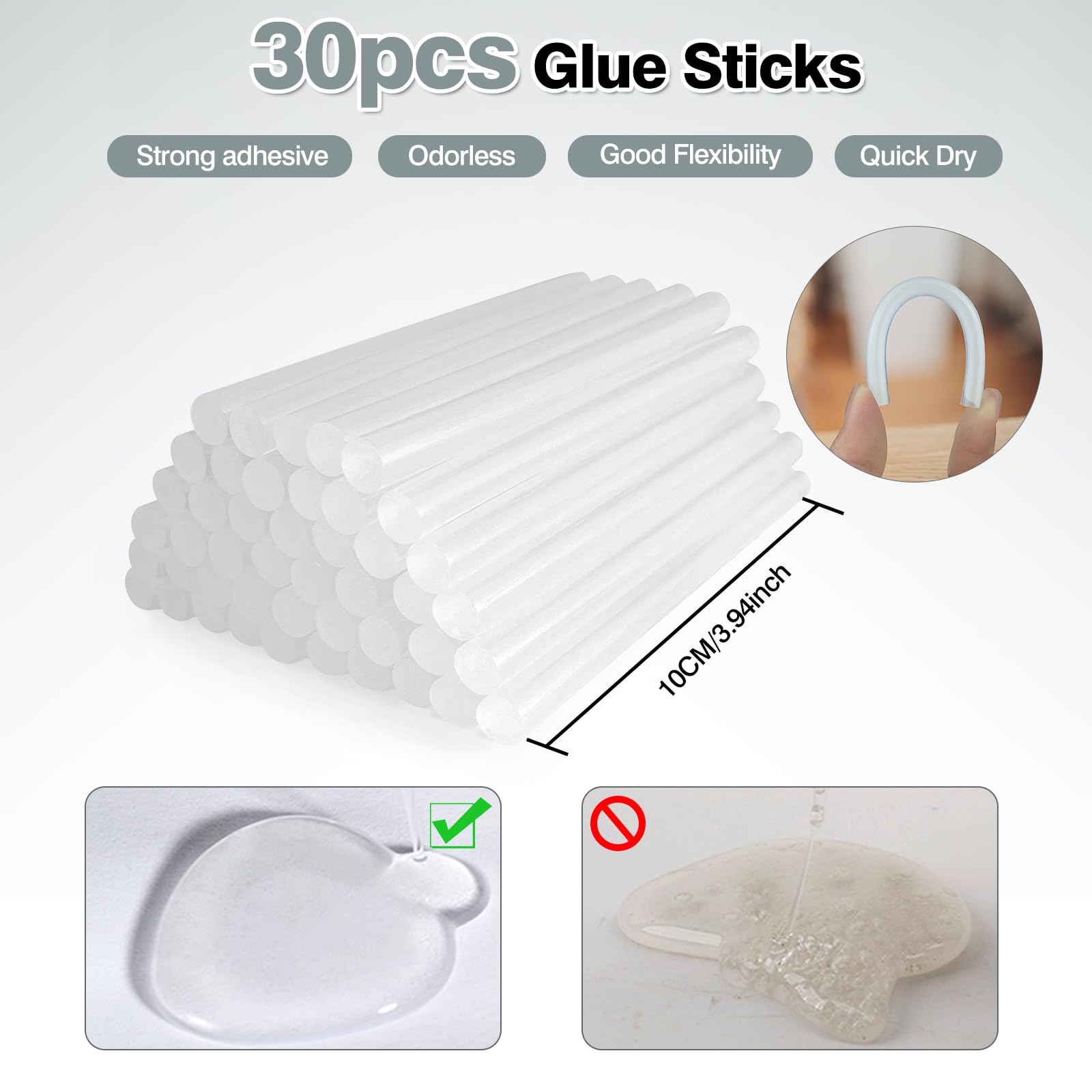 SHJADE mini glue gun fold-up stand for safe resting.
