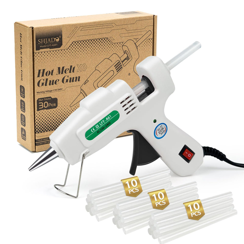 SHJADE mini glue gun nozzle for precise application on delicate crafts.