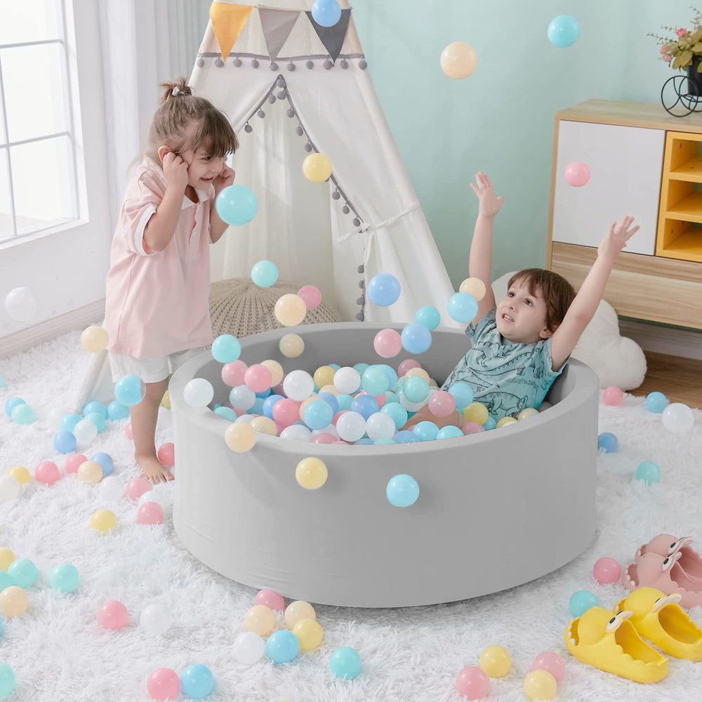 SHJADE vacuum-packed ball pit expands at home for safe setup.