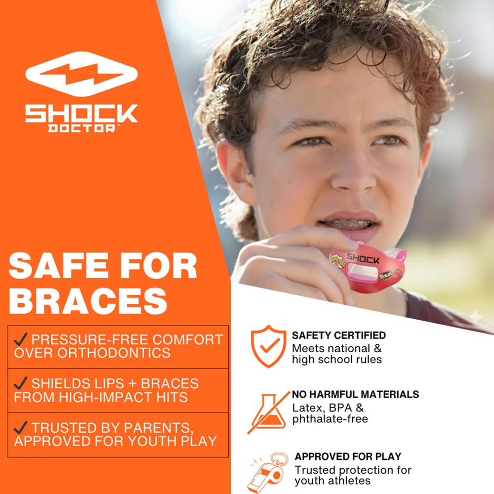 Shock Doctor Warhead flavored mouthguard adds tasty flavor on the field