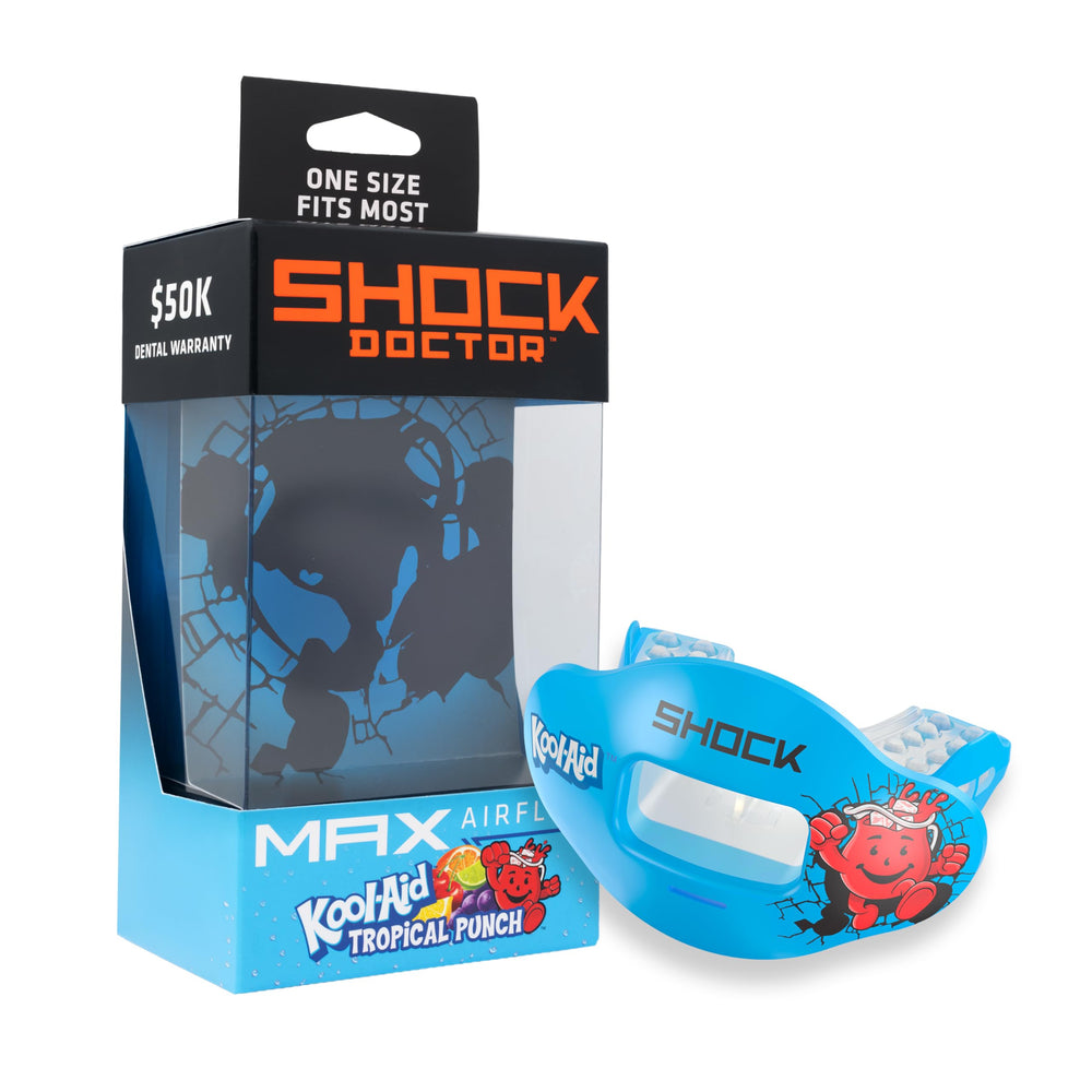 Shock Doctor Kool Aid lip guard mouthguard with max airflow for easier breathing