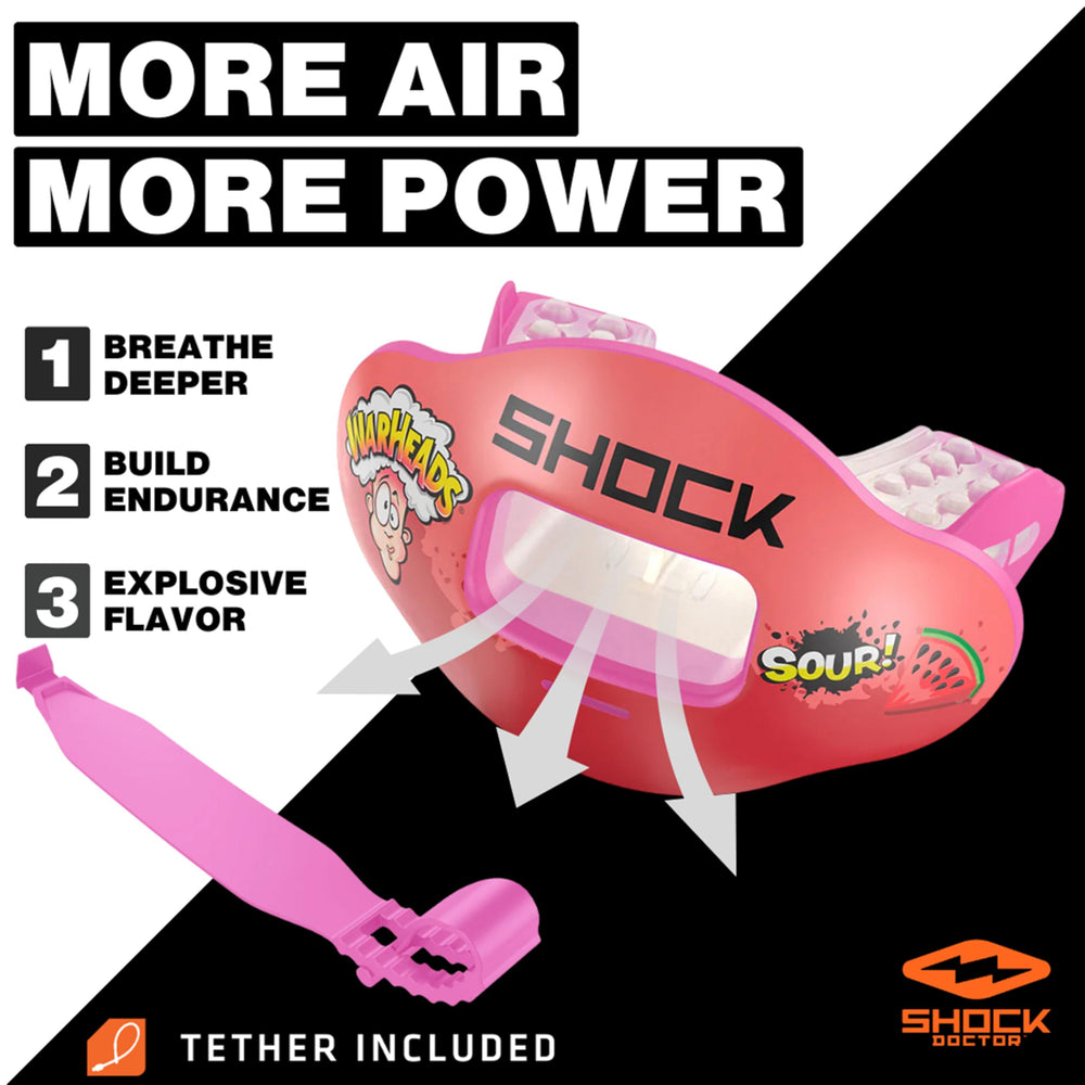 Shock Doctor braces-compatible mouthguard protects teeth while braces are worn