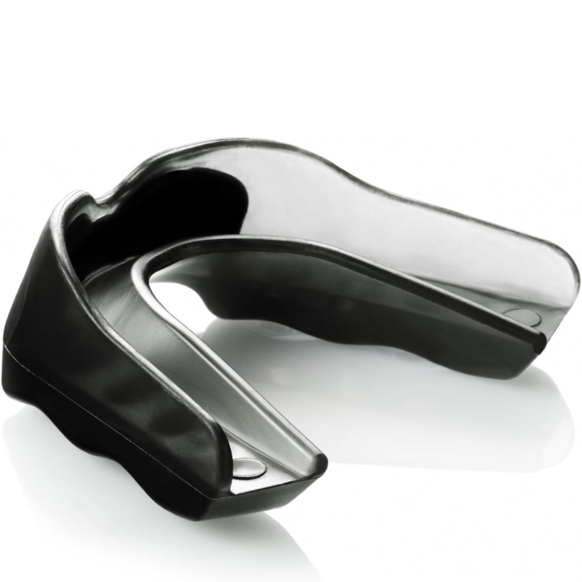 Shock Doctor Pro Mouth Guard front bumper provides enhanced protection during contact play.
