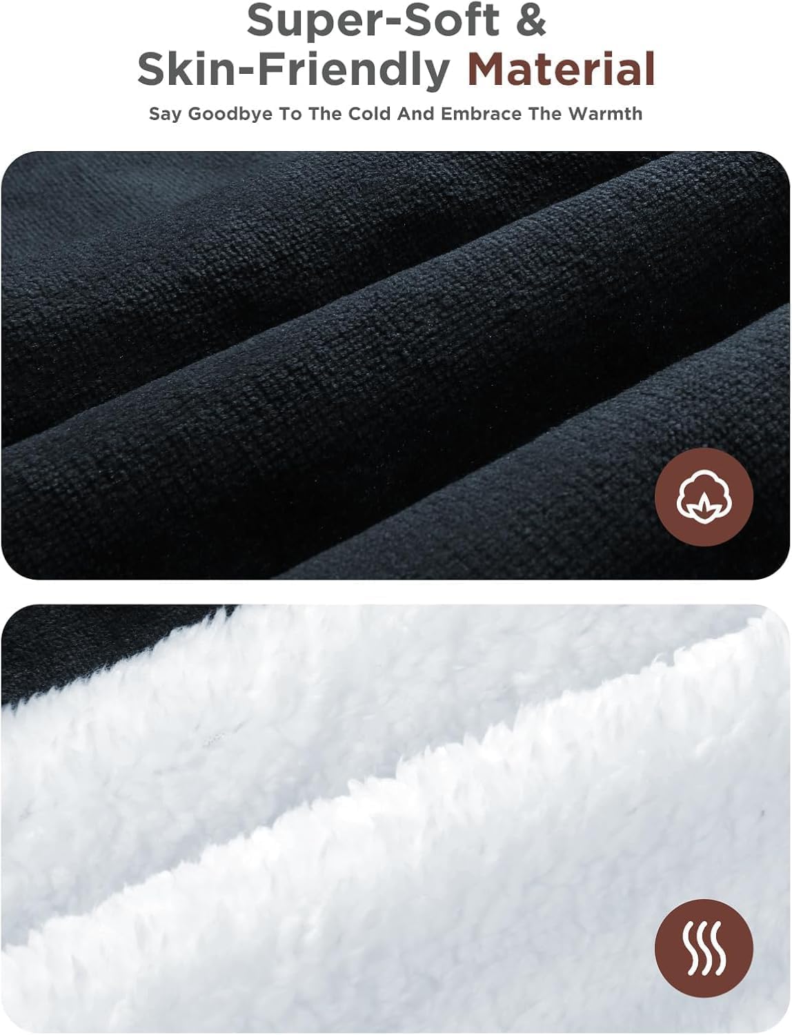 Shodu heated blanket is detachable-controller and machine-washable for easy care