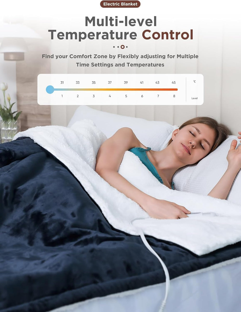 Shodu heated blanket features ETL safety and overheat protection for reliable use