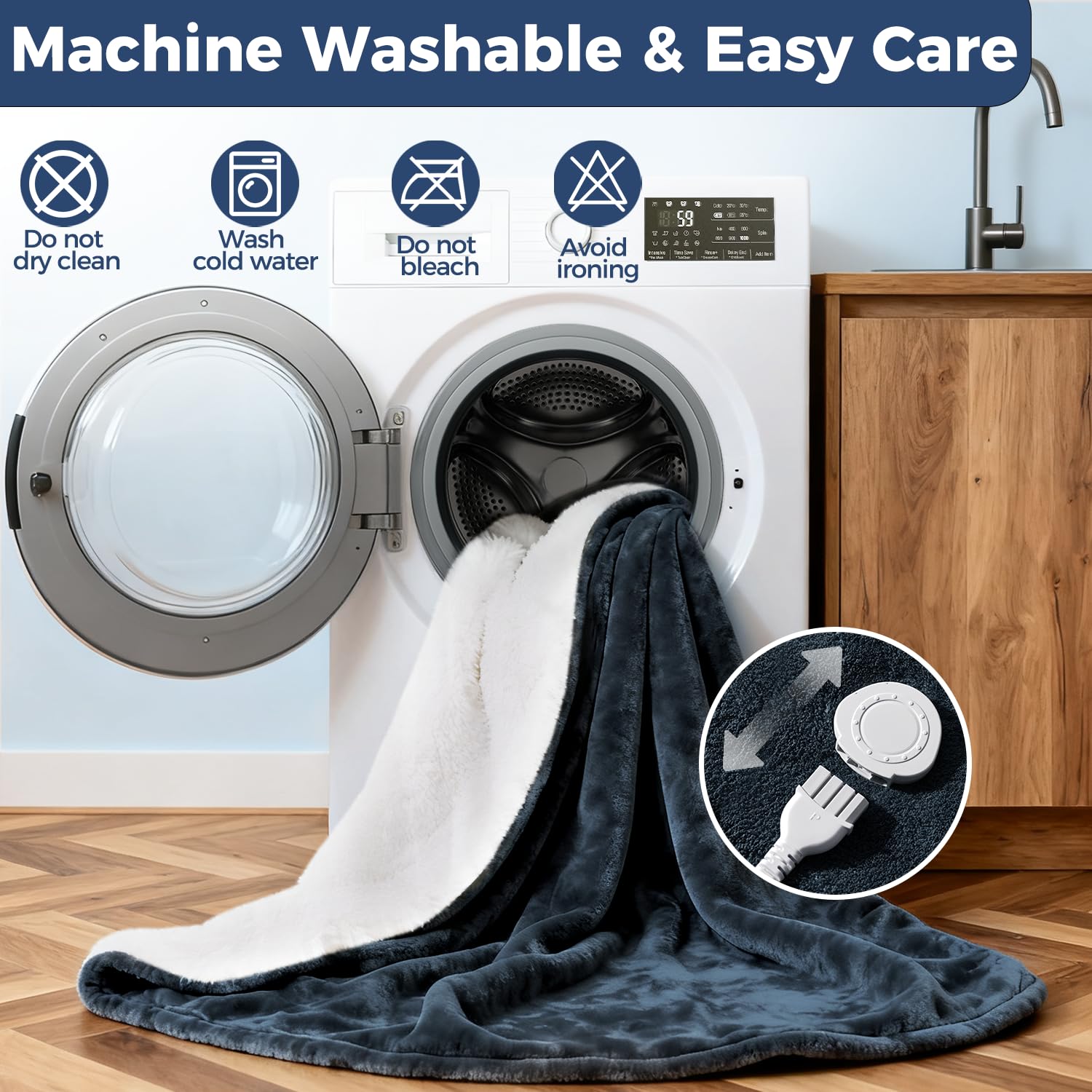 Shodu machine-washable design makes cleanup quick and easy