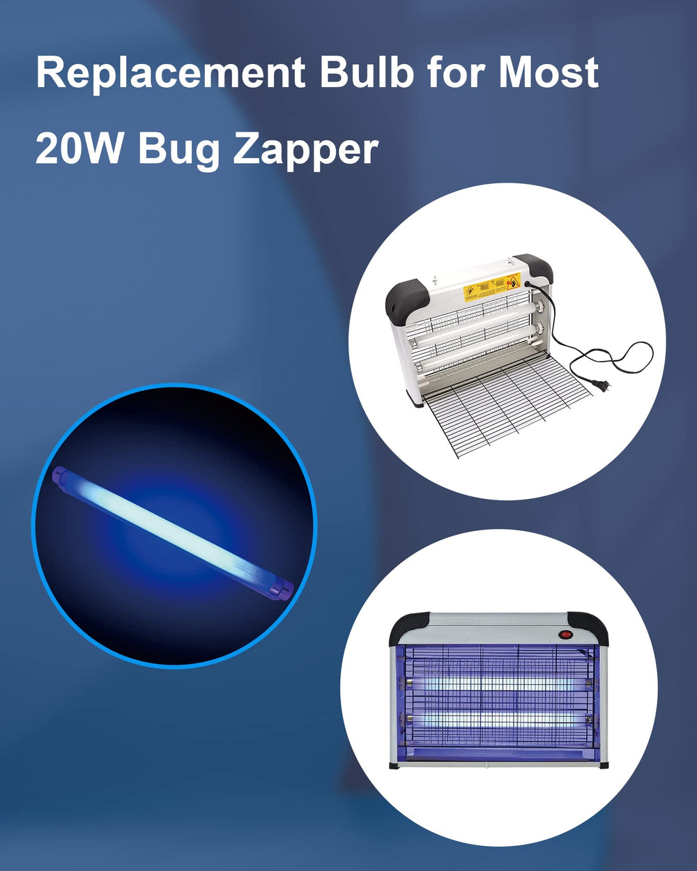 Shootingstar 365nm bulb attracts insects without chemicals