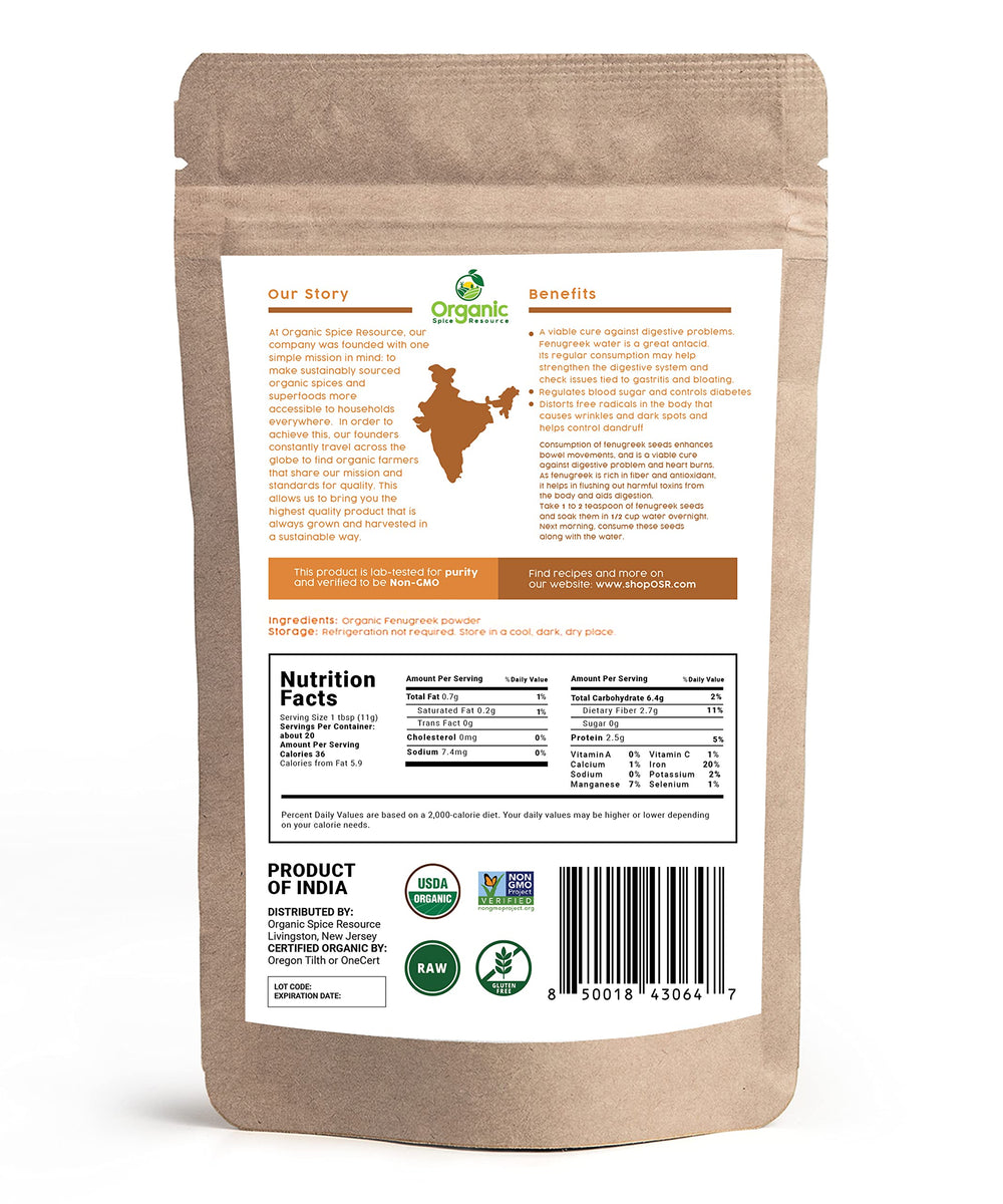 ShopOSR fenugreek powder measuring spoon ready for recipes.