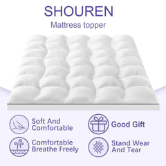 SHOUREN memory foam topper high-density foam delivers plush loft with lasting shape.