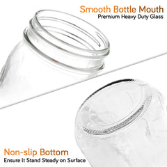 Showvigor high-quality glass mason jar withstands canning heat