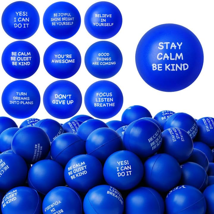 SHQDD 54PCS stress balls full set for home, office, and classroom stress relief