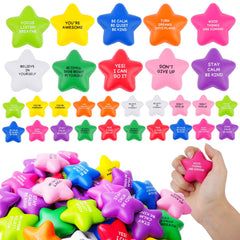 SHQDD bulk star stress balls in multi-color set for offices and classrooms