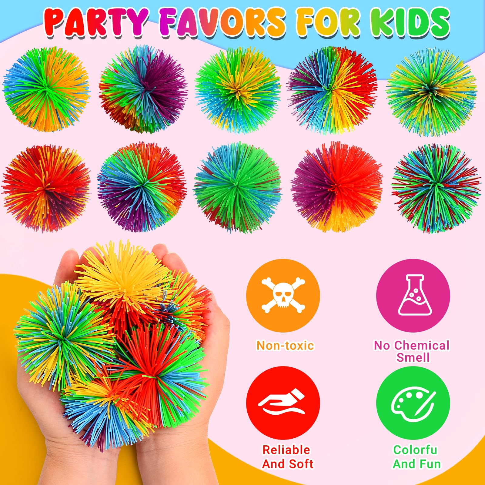SHQDD kids playing with stringy balls for focus and calm moments.