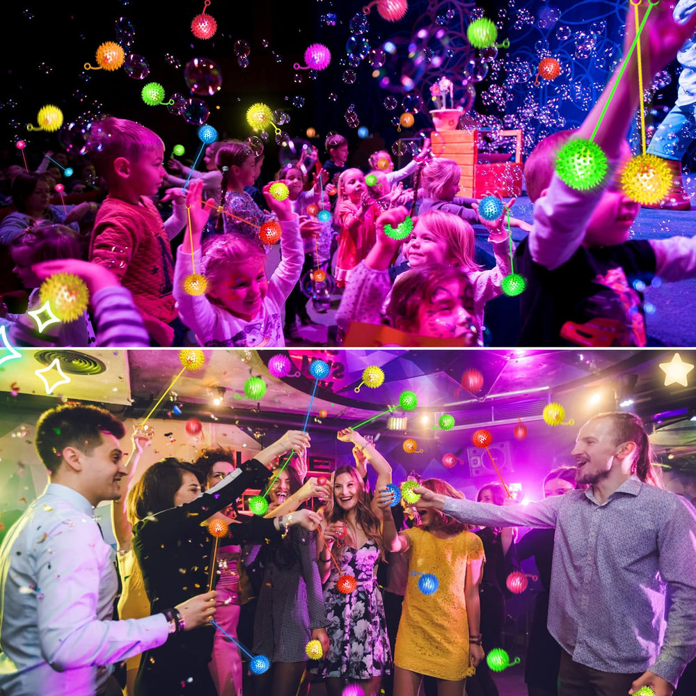 SHQDD user enjoys glow ball during night outdoor play