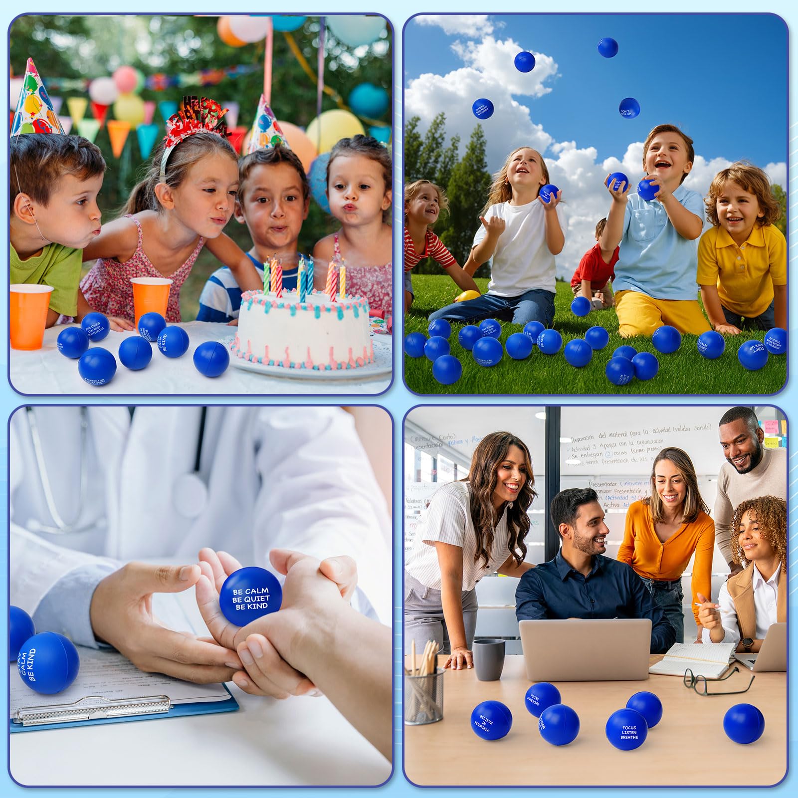 SHQDD foam stress ball durable PU foam stays soft after repeated squeezes