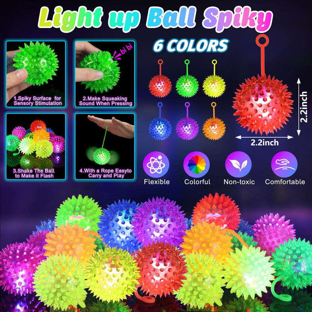 SHQDD six-color glow balls for vibrant party fun