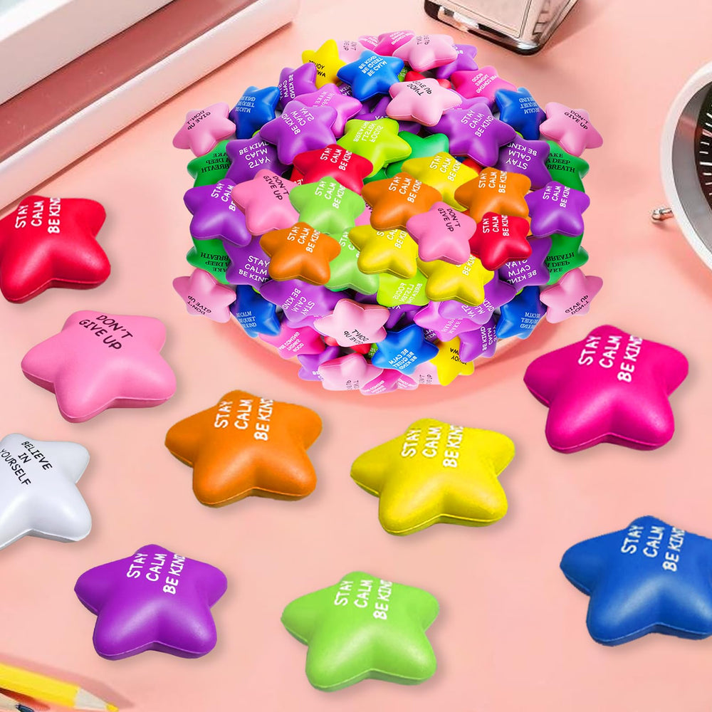 SHQDD star stress ball rose color for sensory fidgeting during study