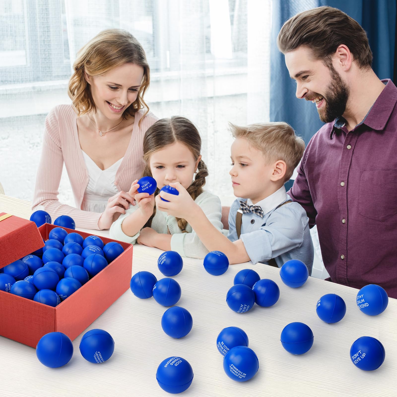 SHQDD stress ball navy blue ideal for professional desks and focused anxiety relief
