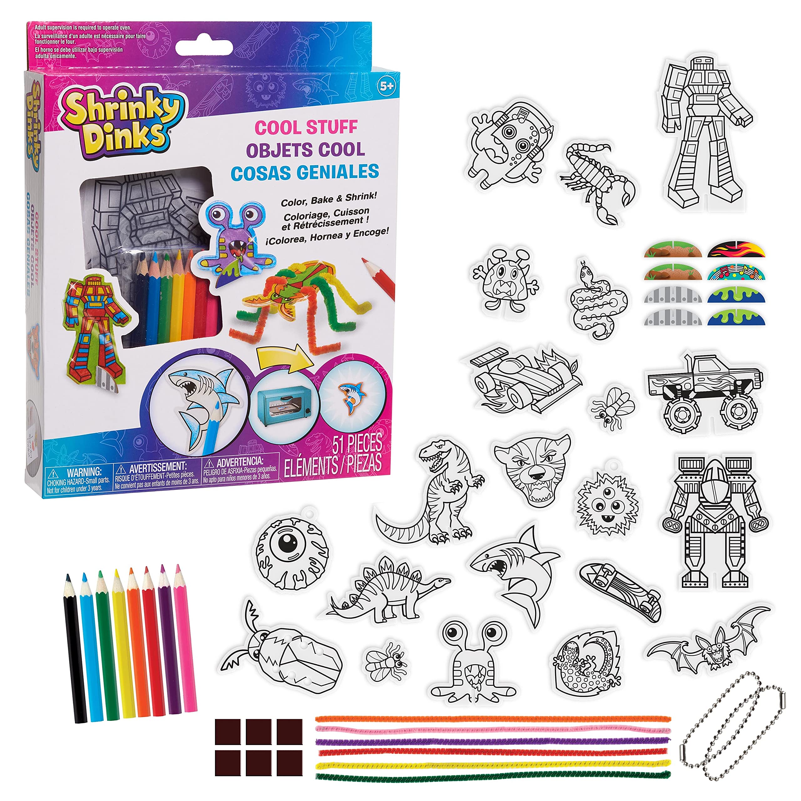 Shrinky Dinks Cool Stuff Activity Set pack enables kids to design and save their art.