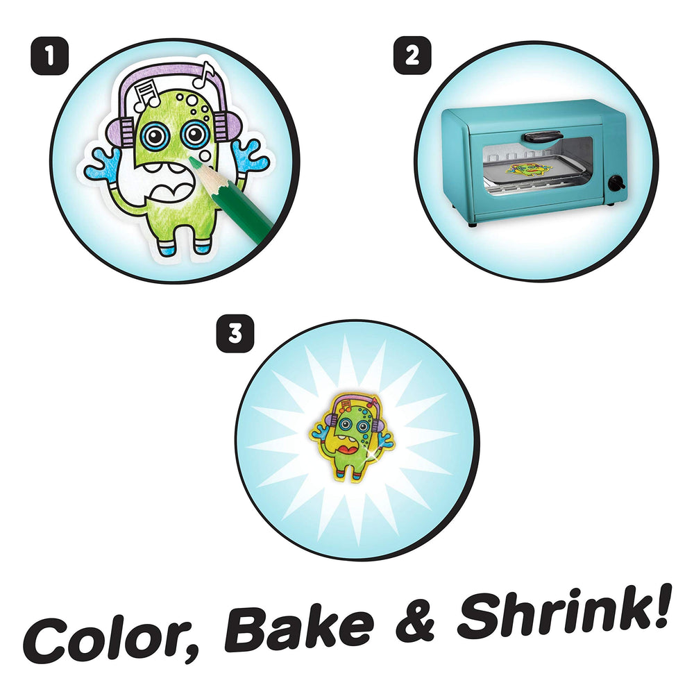 Shrinky Dinks key chains magnets offer customizable accessories for bags and fridges.