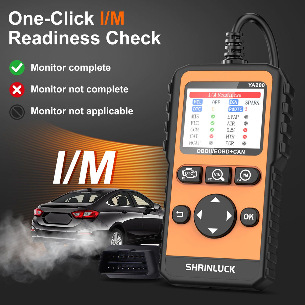SHRINLUCK Y2 O2 sensor test checks emission system performance