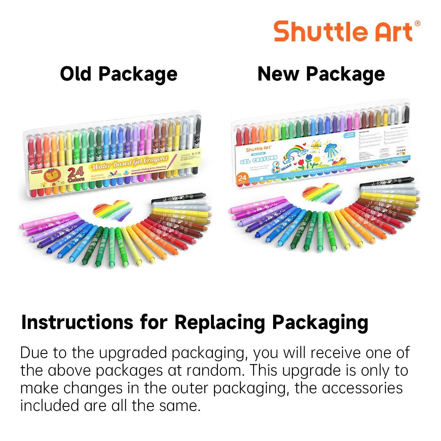 Shuttle Art gel crayons close up bright pigments glide smoothly on paper