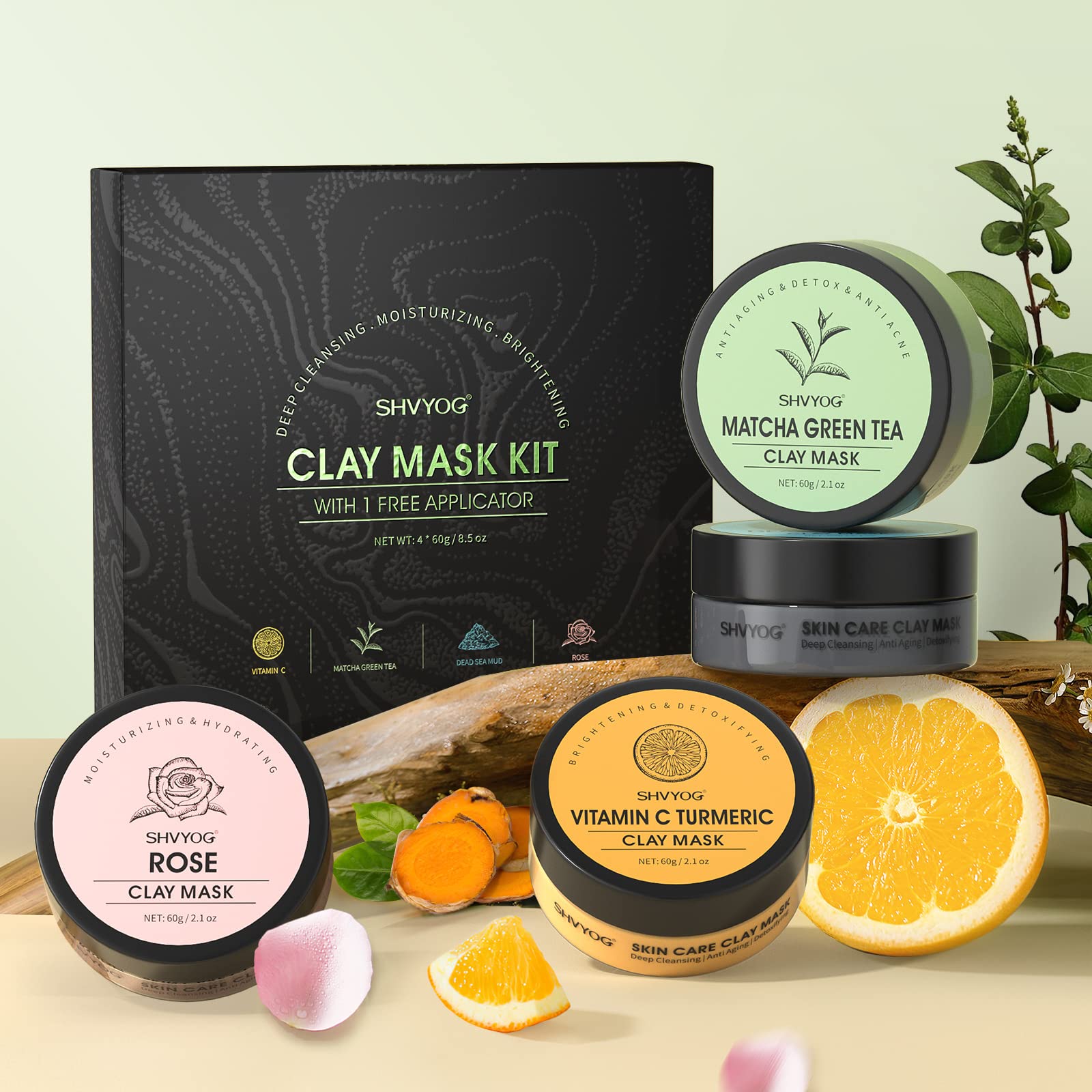 SHVYOG 60g per mask, total 240g value