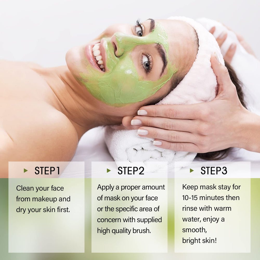 SHVYOG Green Tea Face Mask helps minimize pores and balance oil for clearer skin.
