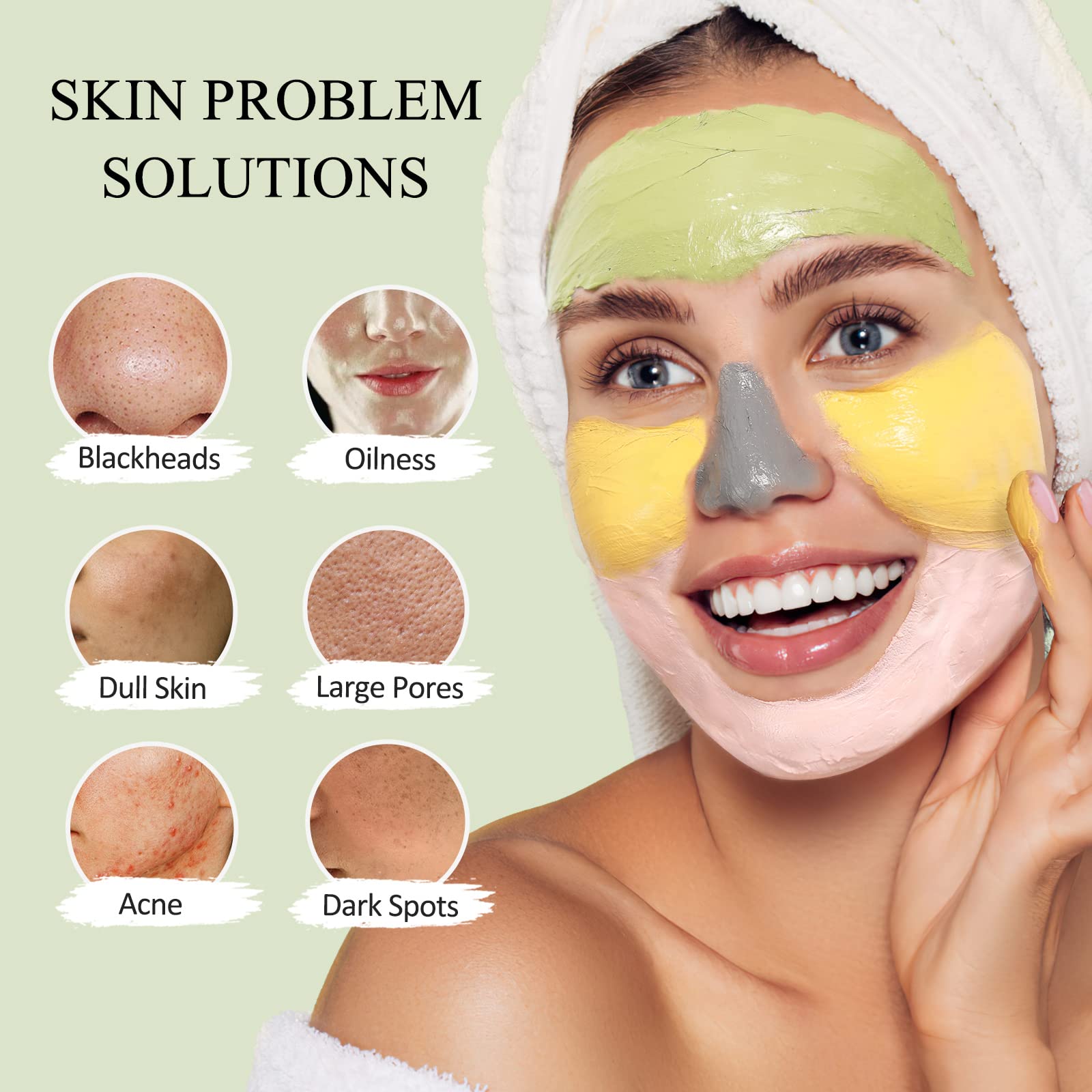 SHVYOG rose pink clay mask nourishes and moisturizes
