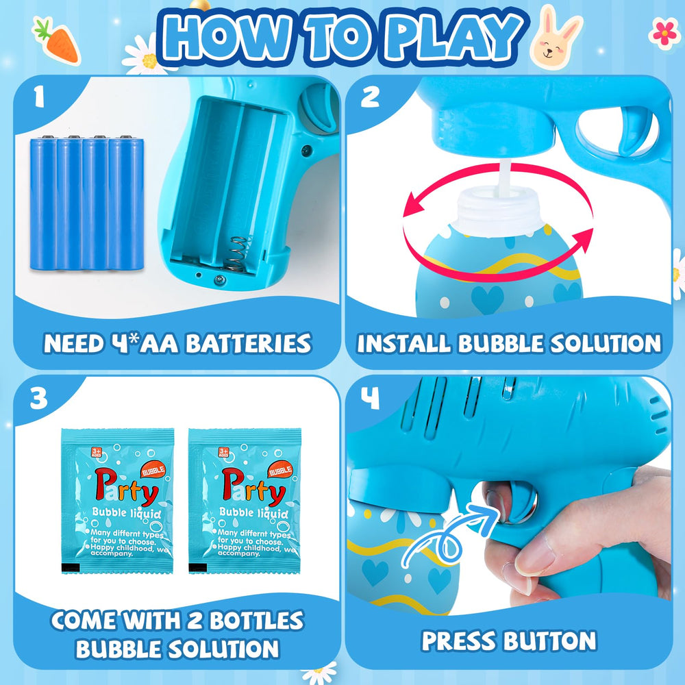 ShyLizard bubble machine showing 360-degree leak-proof design.