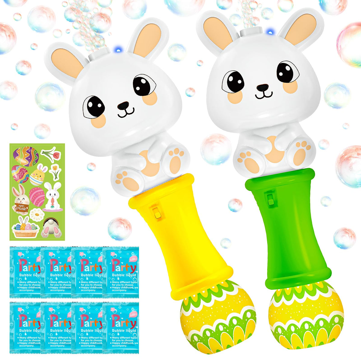 ShyLizard Easter bubble wands 2-pack for kids outdoors and parties.