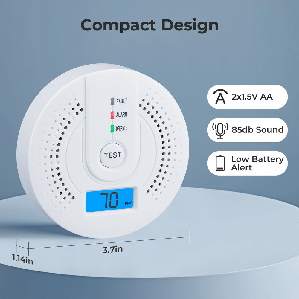 SHYEEH JA-995 peak memory recalls past CO readings