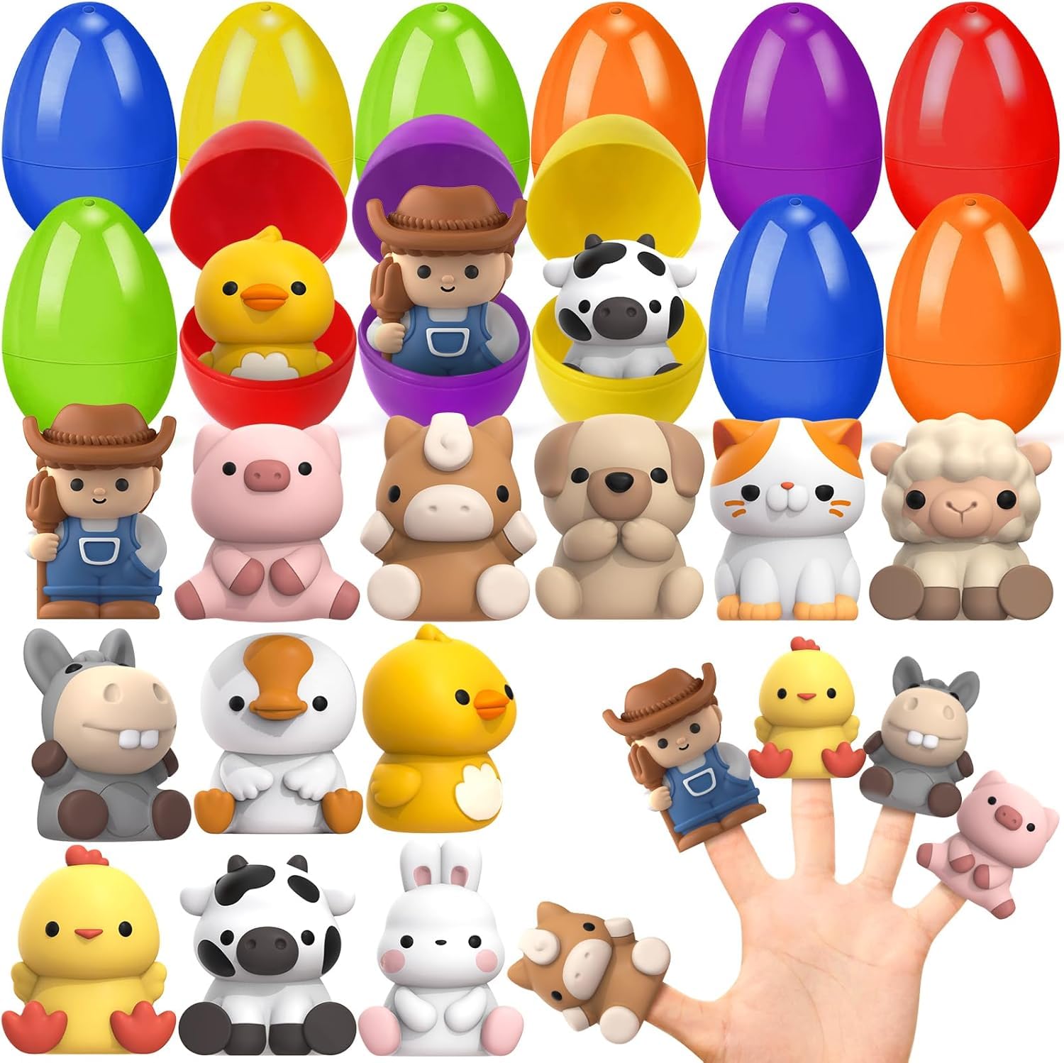 ShyLizard Easter eggs finger puppet collection ready for playful discovery.