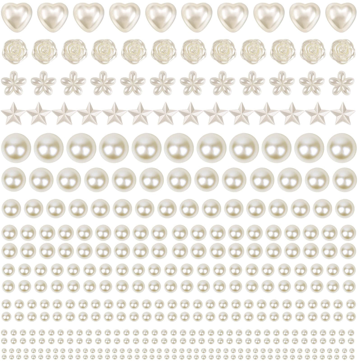 Shynek 4326pcs self-adhesive pearl stickers add instant sparkle to crafts