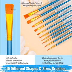 Shynek 8 paint palettes included for easy color mixing.