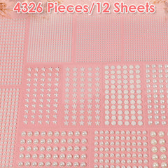 Shynek pearl stickers with ABS surface for skin-safe hair and makeup accents