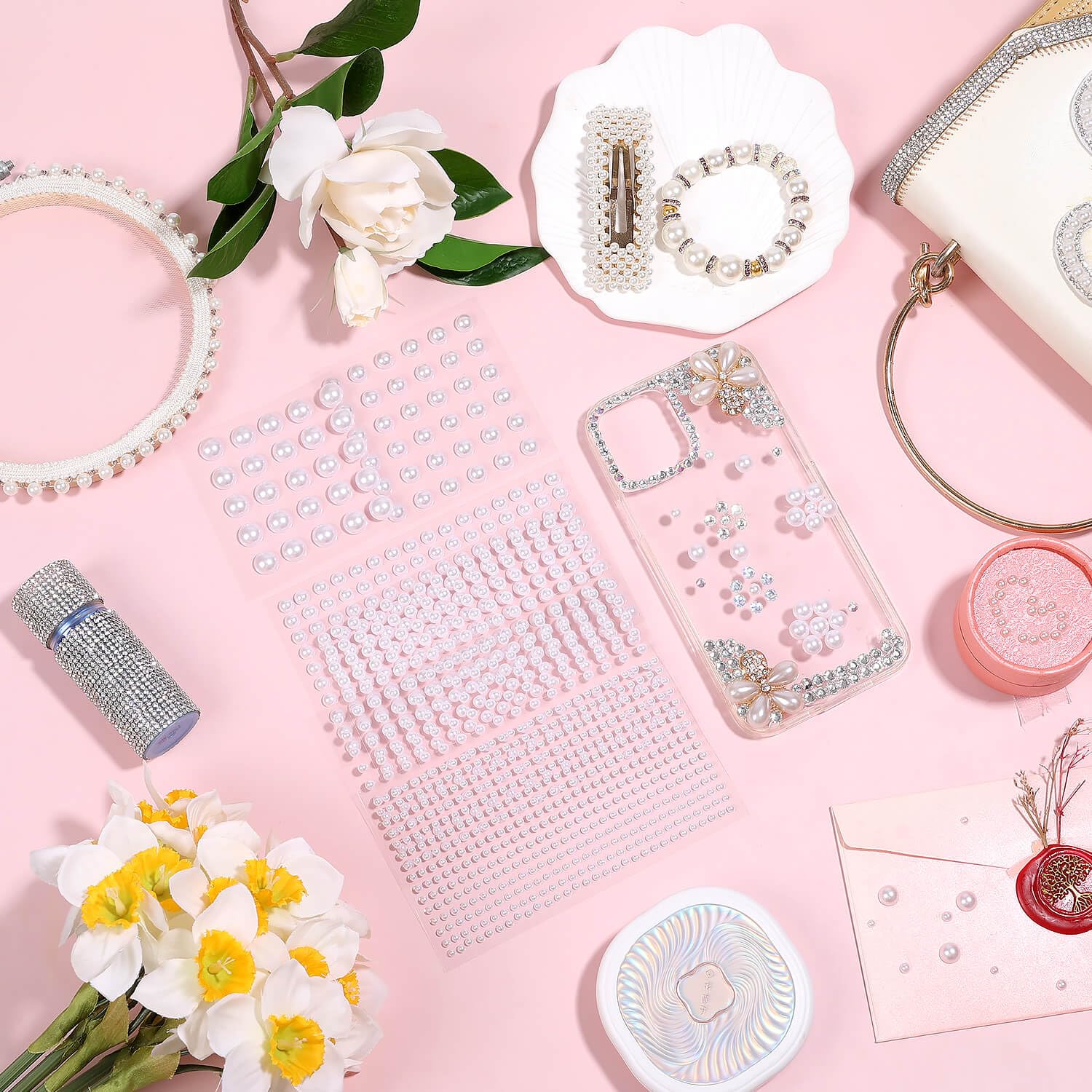 Shynek 10mm pearls as eye-catching focal points in DIY