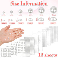 Shynek 5mm pearls for versatile face art and DIY projects