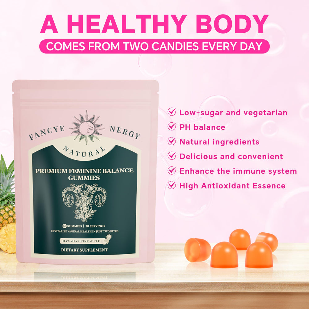 Shytrouy Vaginal Probiotics Gummies packaging confirms GMP-certified quality.